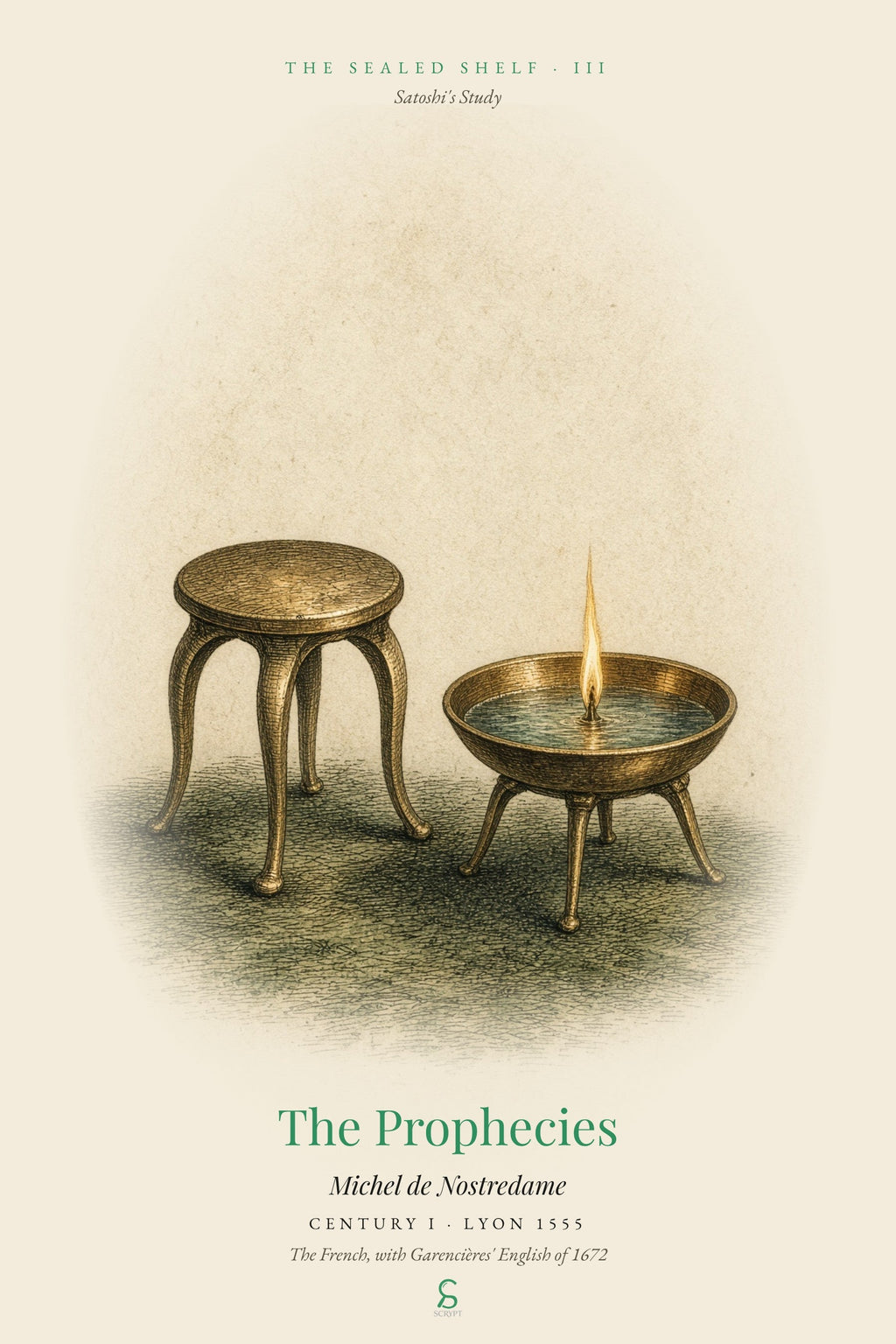 The Prophecies, Michel de Nostredame — Satoshi's Study cover